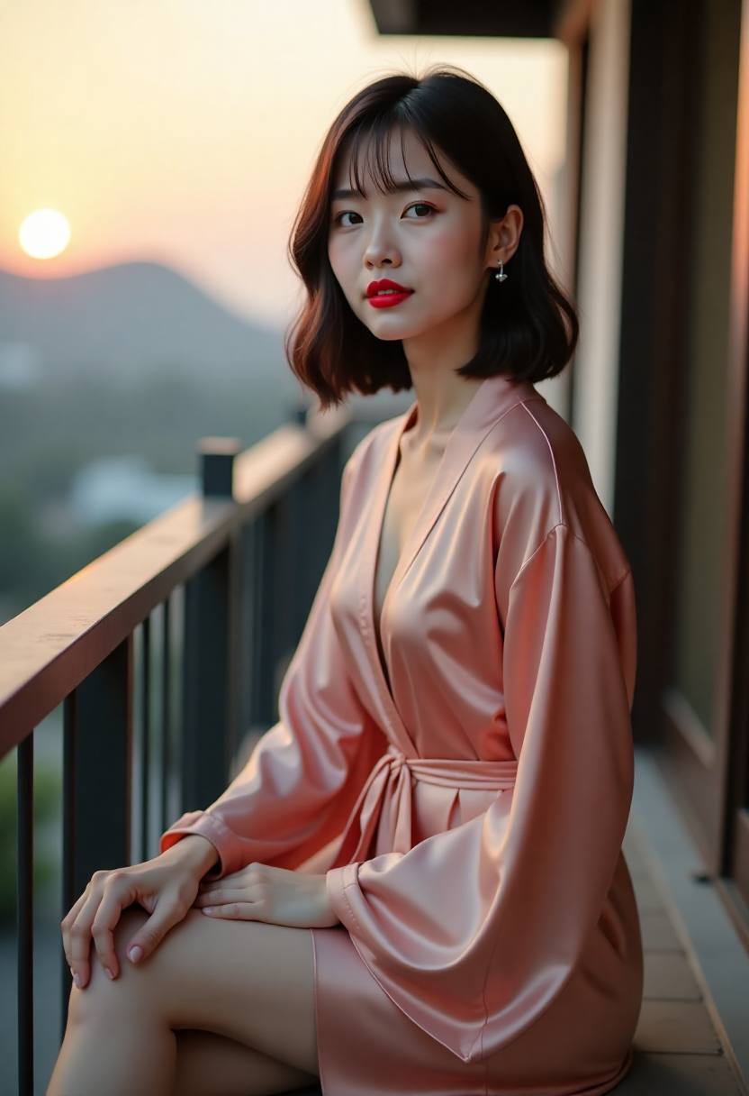 退潮后裸露的礁坪与远处灯塔